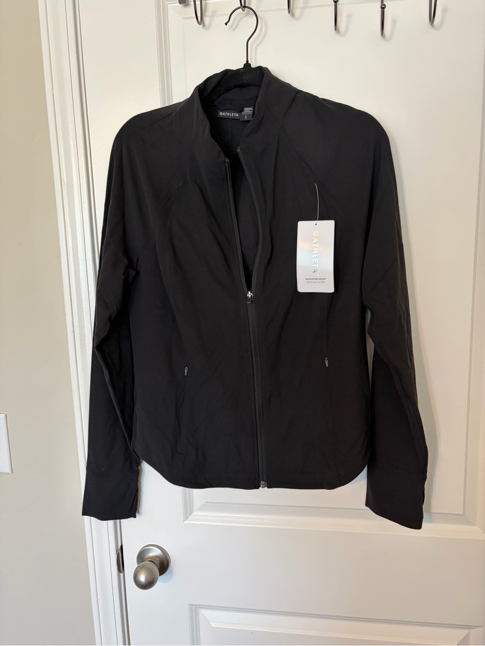 Athleta Black Lightweight Women's Salutation Jacket - Picture 2 of 5